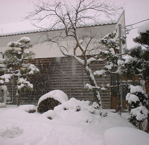 塩川酒造　雪景色